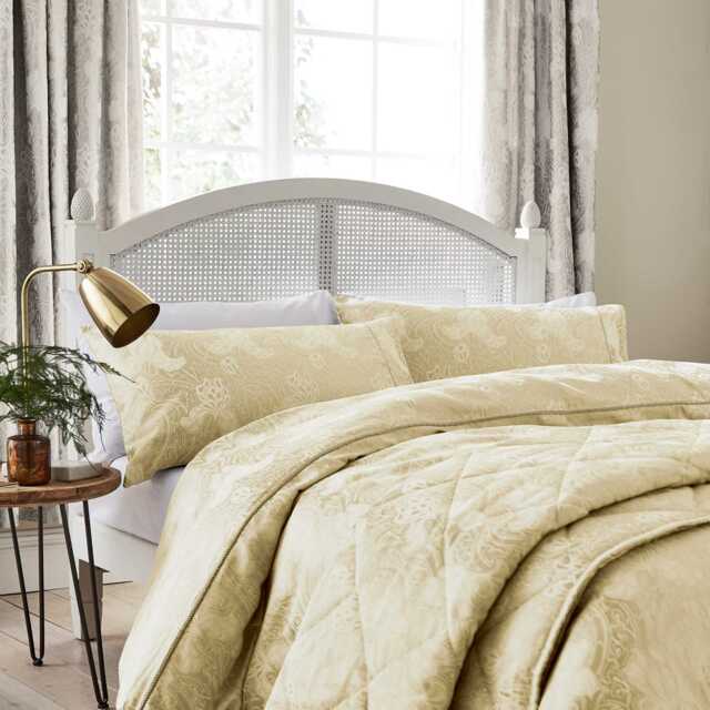 Sanderson Ashbee Single Duvet Cover Set, Soft Gold - image 1