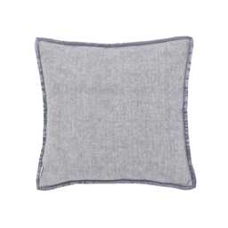 Murmur Lewin Wool Herringbone Woven Cushion 45cm x 45cm, Storm Grey