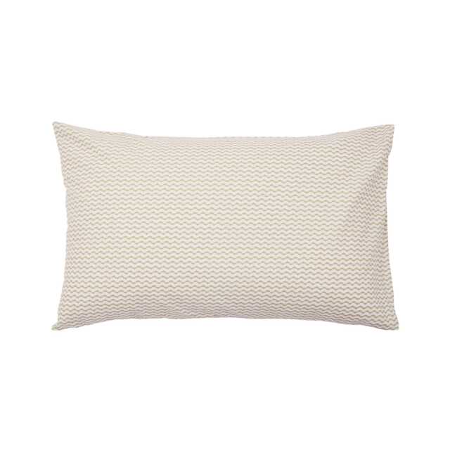 Land & Shore Ella's Cross Stitch Pair of Standard Pillowcases, Green - image 1