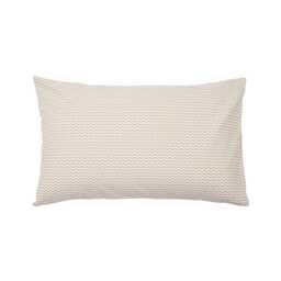 Land & Shore Ella's Cross Stitch Pair of Standard Pillowcases, Green - thumbnail 1
