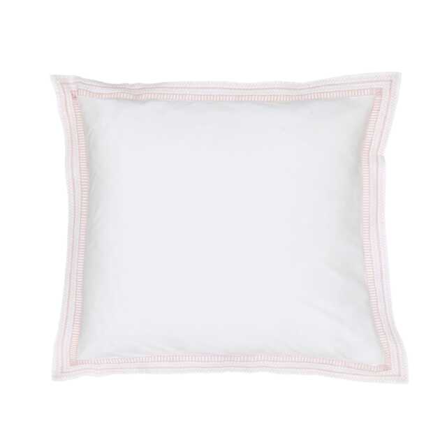 Bedeck of Belfast Rosanna Pair of Square Oxford Pillowcases, Pink - image 1