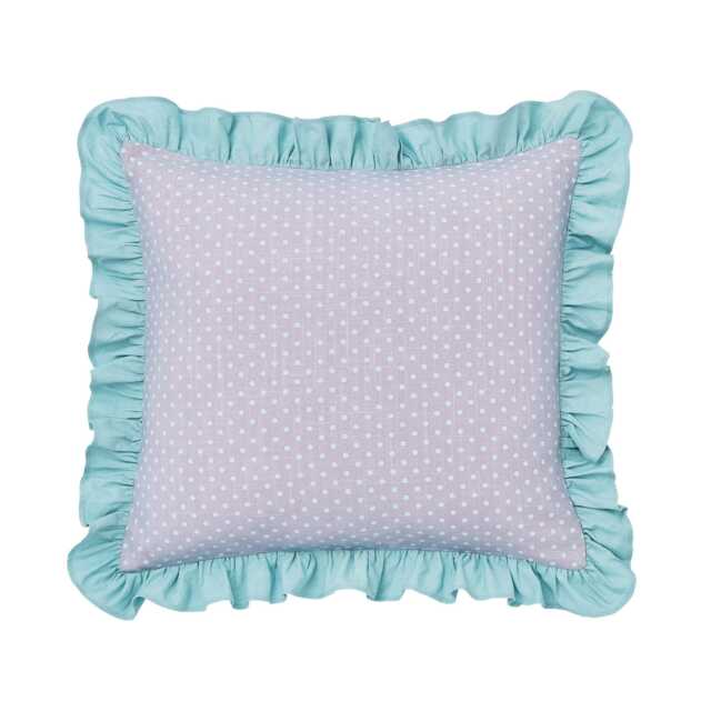 Helena Springfield Ness Cushion 45cm x 45cm, Duckegg and Pink - image 1