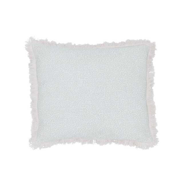 Bedeck of Belfast Rosanna Cushion 50cm x 50cm, Pink & Soft Blue - image 1