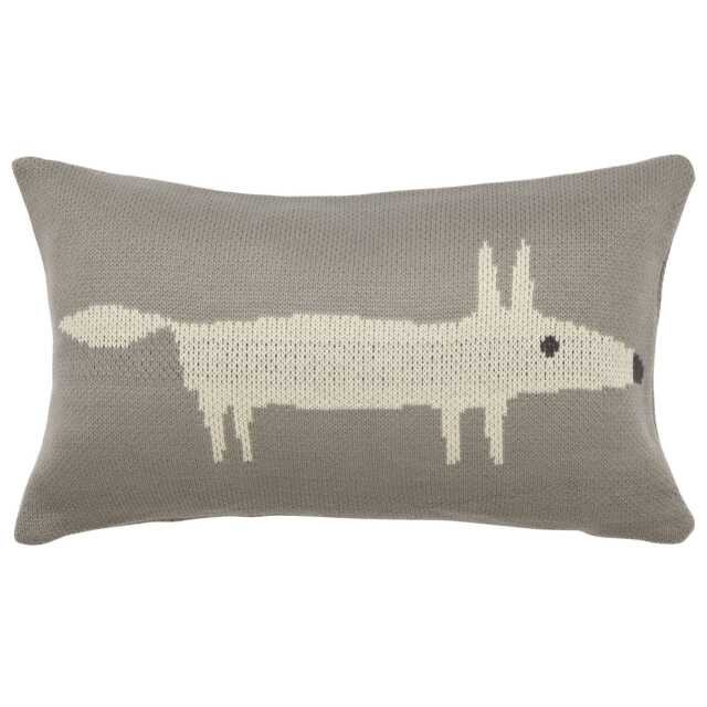 Scion Bedding, Mr Fox Cushion, Silver - image 1