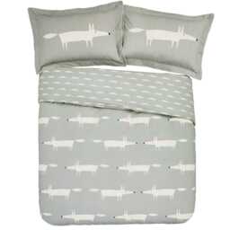 Scion Bedding, Mr Fox Cushion, Silver - thumbnail 2