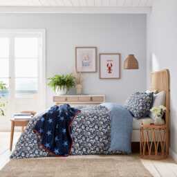 Helena Springfield Long Island Lawrence Double Duvet Cover SET, Navy - thumbnail 2