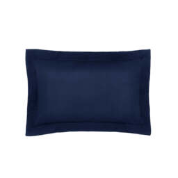 Bedeck of Belfast Fine Linens Vendi Oxford Pillowcase, Midnight - thumbnail 1