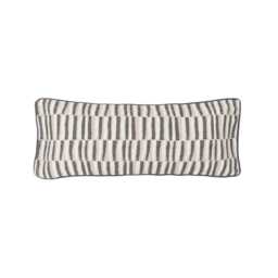 Bedeck of Belfast Kotana Cushion 70cm x 30cm, Charcoal & Silver