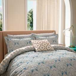 V&A Lerena Single Duvet Cover SET, Blue