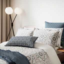 Bedeck of Belfast Nena Single Duvet Cover Set, Denim - thumbnail 1