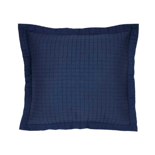 Bedeck of Belfast Lorelei Sham Pillowcase, Powder Blue & Linen - image 1