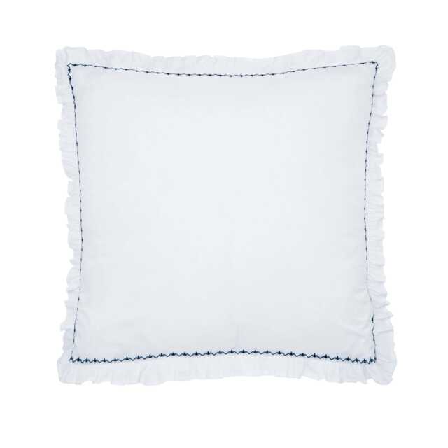 Bedeck of Belfast Miya Pair of Square Oxford Pillowcases, Chambray Blue - image 1