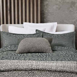 Nalu Nicole Scherzinger Makia Kingsize Duvet Cover Set, Charcoal - thumbnail 1
