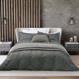 Nalu Nicole Scherzinger Makia Kingsize Duvet Cover Set, Charcoal - thumbnail 2
