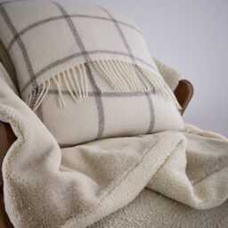 Murmur Beau Wool Cushion 45cm x 45cm, Linen