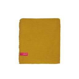 Joules Bedding, Moss Stitch Throw, Yellow - thumbnail 1