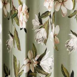 "Ted Baker Opal Floral Lined Curtains 90"" x 90"", Sage" - thumbnail 1