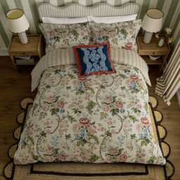 Sanderson Aubrey & Hykenham Cushion 45cm x 45cm, Indigo - thumbnail 2