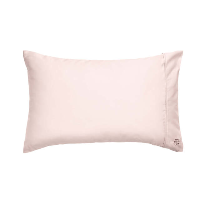 Ted Baker 250 Thread Count Plain Dye Standard Pillowcase, Soft Pink - image 1