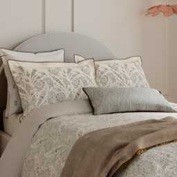Bedeck of Belfast Umma Kingsize Duvet Cover Set, Charcoal/Gold - thumbnail 1