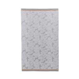 Bedeck of Belfast Zenda Hand Towel, White & Grey - thumbnail 1