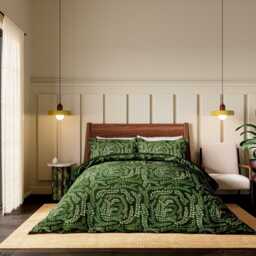 Harlequin Fayola Double Duvet Cover Set, Leaf & Clover - thumbnail 2