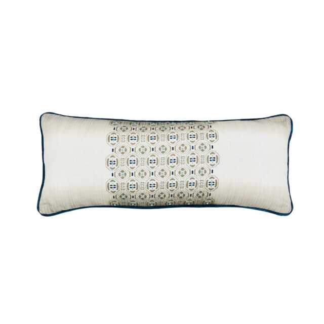 Bedeck of Belfast Elara Cushion 70cm x 30cm, Blue/Green - image 1