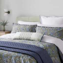 Bedeck of Belfast Elara Cushion 70cm x 30cm, Blue/Green - thumbnail 2