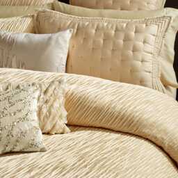 Donna Karan Gold Dust Double Duvet Cover, Gold - thumbnail 1