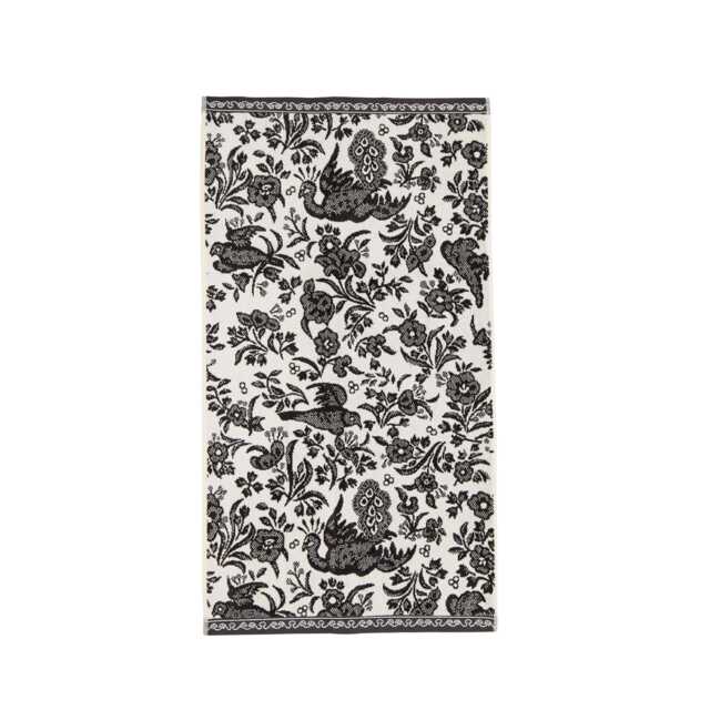 Burleigh x Bedeck of Belfast Regal Peacock Bath Towel, Charcoal/White - image 1