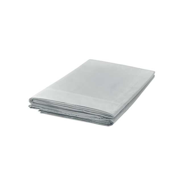 Bedeck of Belfast Fine Linens 300 Thread Count Egyptian Cotton Double Flat Sheet, Silver - image 1