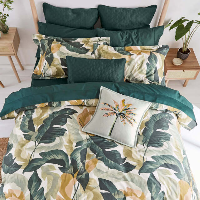 Ted Baker Urban Forager Double Duvet Cover SET, Basil - image 1
