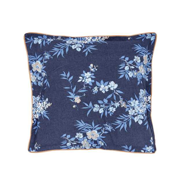Bedeck of Belfast Nahla Pair of Square Oxford Pillowcases, Cobalt Blue & Navy - image 1