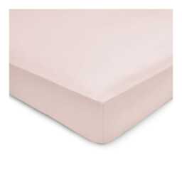 By Bedeck 500 Thread Count Plain Dye Single Fitted Sheet, Pink - thumbnail 2