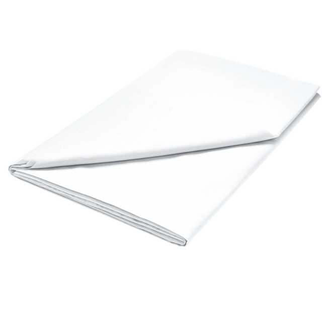 1951 Plain Dye Percale Double Flat Sheet, White