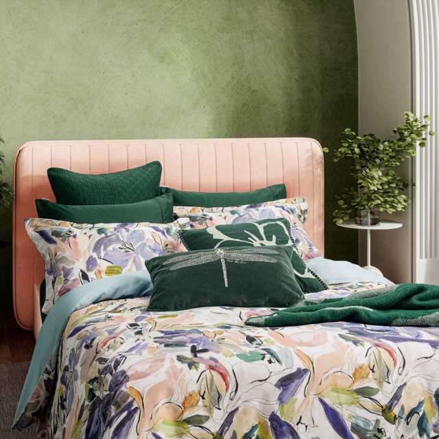 Ted Baker Magnolia Art Print Double Duvet Cover Set, Multi - image 1