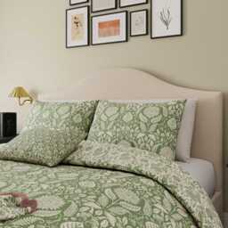 Helena Springfield Harvest Moon Sunflowers Kingsize Duvet Cover SET, Green - thumbnail 1