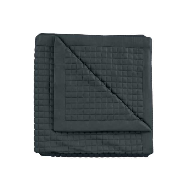 Bedeck of Belfast Ariane Throw, Charcoal & Linen - image 1