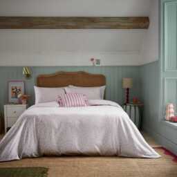 Helena Springfield Secret Garden Rosebud Brushed Cotton Double Duvet Cover SET, Pink - thumbnail 2