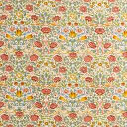 Morris & Co X Emery Walker Rose Cushion 50cm x 50cm, Bough's Green/Rose - thumbnail 2