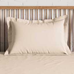By Bedeck 500 Thread Count Plain Dye Pair of Oxford Pillowcases, Linen - thumbnail 1