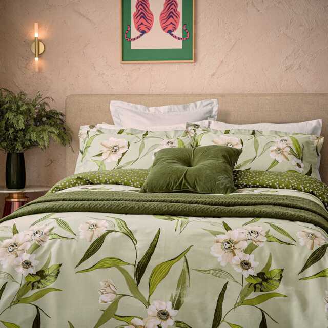 Ted Baker Cabana Kingsize Duvet Cover SET, Green - image 1