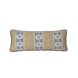 Bedeck of Belfast Rayanne Cushion 70cm x 30cm, Soft Teal & Green - thumbnail 1