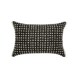 Harlequin Sumi Cushion 60cm x 40cm, Pearl & Charcoal - thumbnail 1