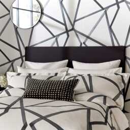 Harlequin Sumi Cushion 60cm x 40cm, Pearl & Charcoal - thumbnail 2