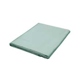 Bedeck of Belfast Fine Linens 400 Thread Count Sateen Plain Dye Kingsize Flat Sheet, Celadon - thumbnail 1