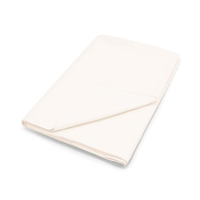 By Bedeck 500 Thread Count Plain Dye Single Flat Sheet, Cream - image 1
