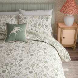 Sanderson Solaine Double Duvet Cover SET, Green