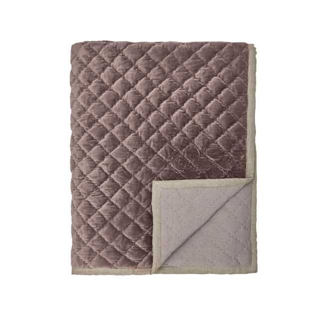 Bedeck of Belfast Claudia Quilted Throw, Pink - image 1