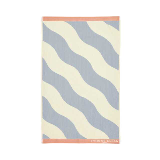 Yvonne Ellen Signature Stripe Bath Towel, Frosted Lake - image 1